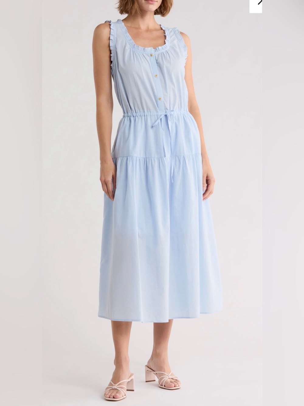 NWT C&C California Debra 100% cotton midi dress size M